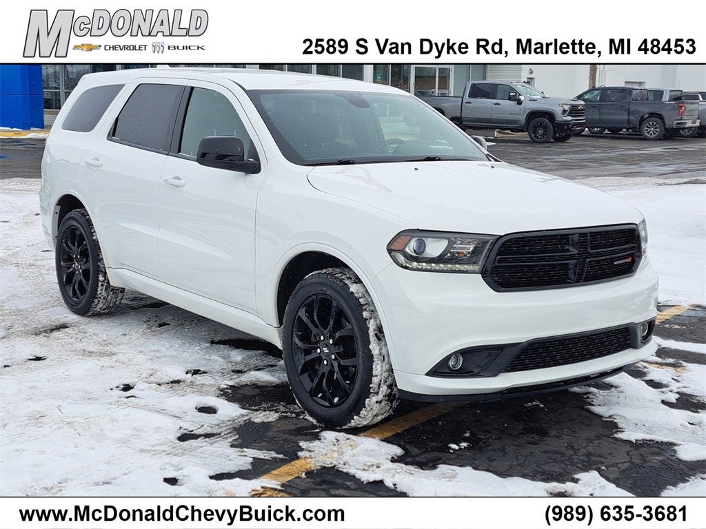 Used 2019 Dodge Durango SXT Plus with VIN 1C4RDJAG7KC848228 for sale in Marlette, MI