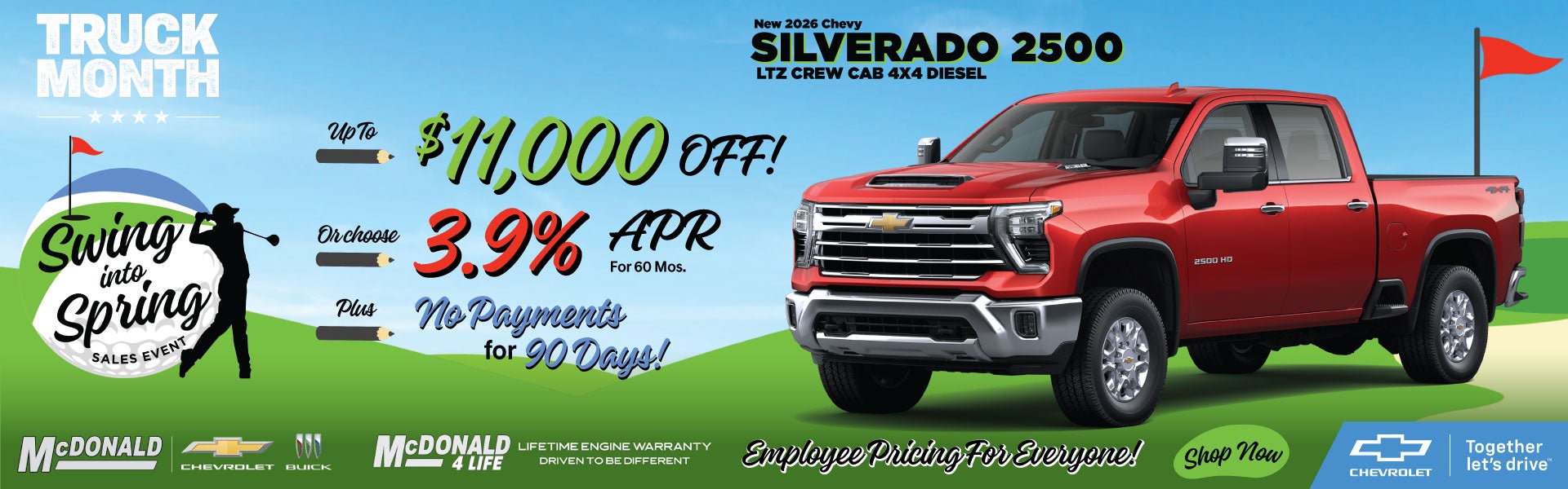 UP TO $11,000 OFF NEW SILVERADO HD TRUCKS!